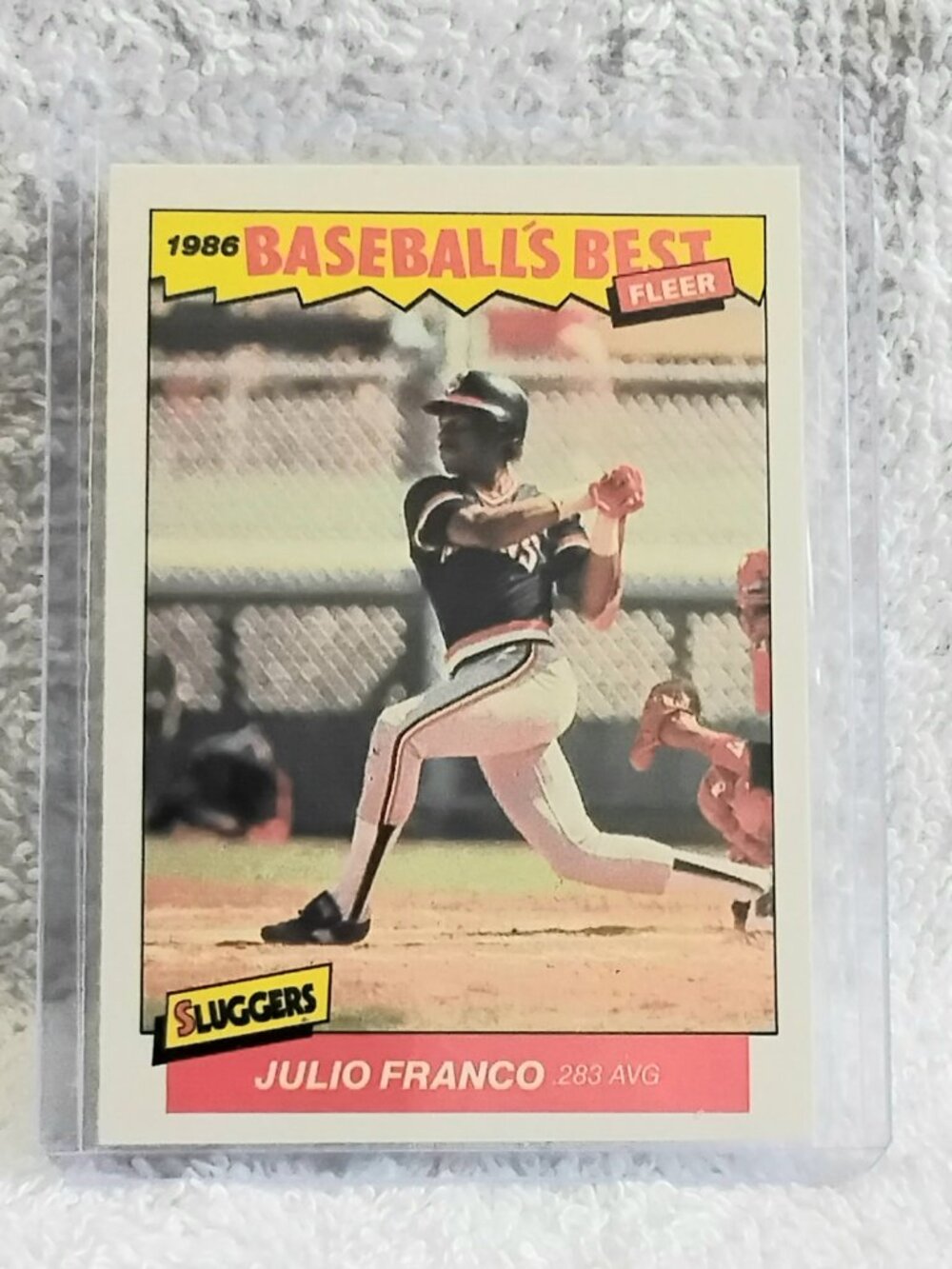 5/$20 Mint 1986 Fleer Julio Franko Baseball's Best Sluggers MLB Card 9!!